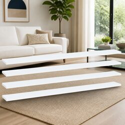 White Floating Shelves Set of 4 for Elegant Storage