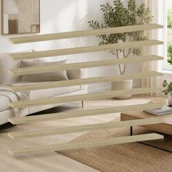 Floating Shelves 8-Piece Set Brown Engineered Wood