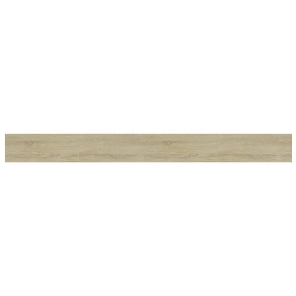 Bookshelf Boards Brown 8 Piece Engineered Wood Floating Shelves Storage