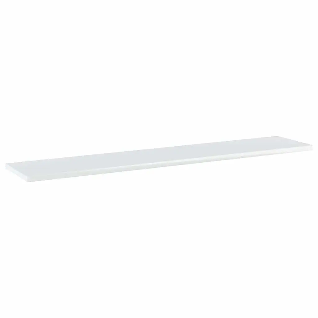 White Floating Shelf Boards 4 Piece Engineered Wood Wall Mount Storage Display