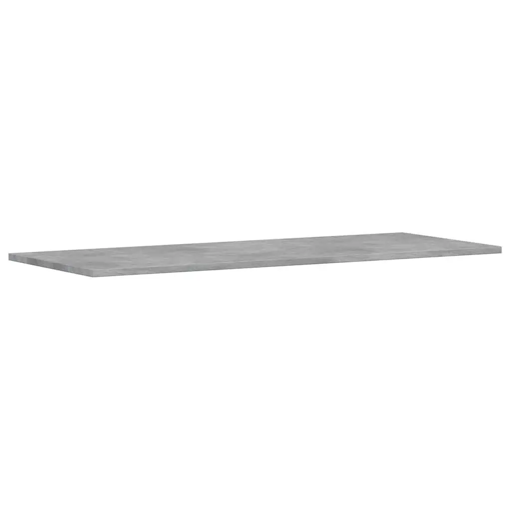 Bookshelf Boards Concrete Grey 100x40x1.5cm Engineered Wood Shelf Panels 4 Piece