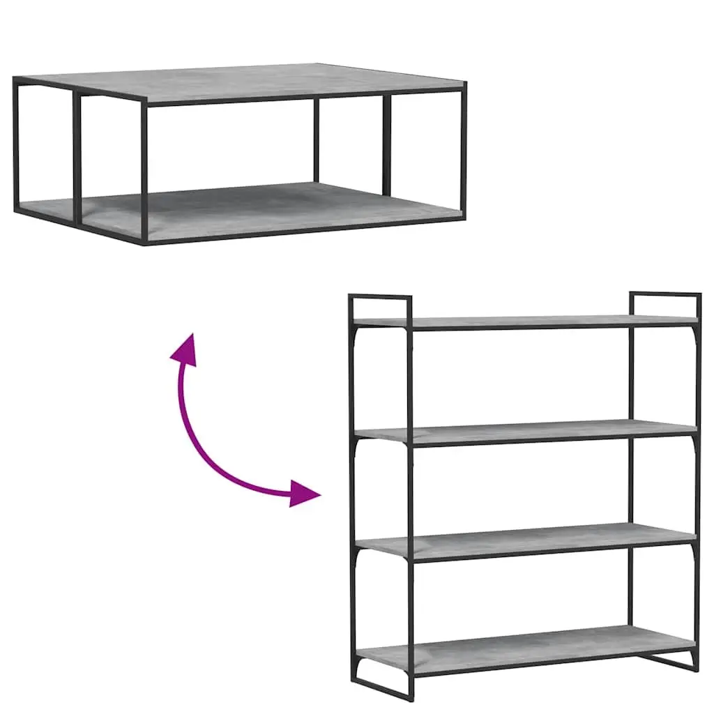 Bookshelf Boards Concrete Grey 100x40x1.5cm Engineered Wood Shelf Panels 4 Piece