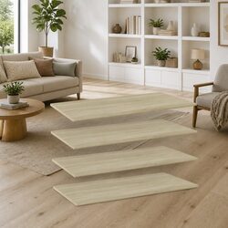 Brown Engineered Wood Floating Shelf Boards – Set of 4