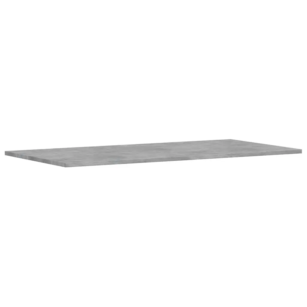Bookshelf Boards Grey Floating Display Panels 100 x 50 x 1.5 cm Engineered Wood 4 Pieces