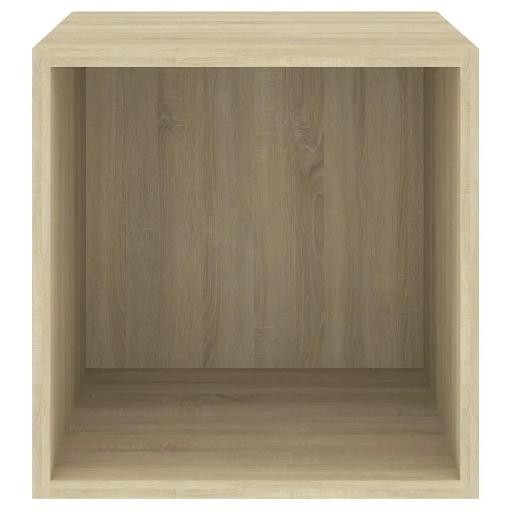 Floating Storage Shelves Wall Cabinet Brown 37x37x37cm Engineered Wood Set of 2