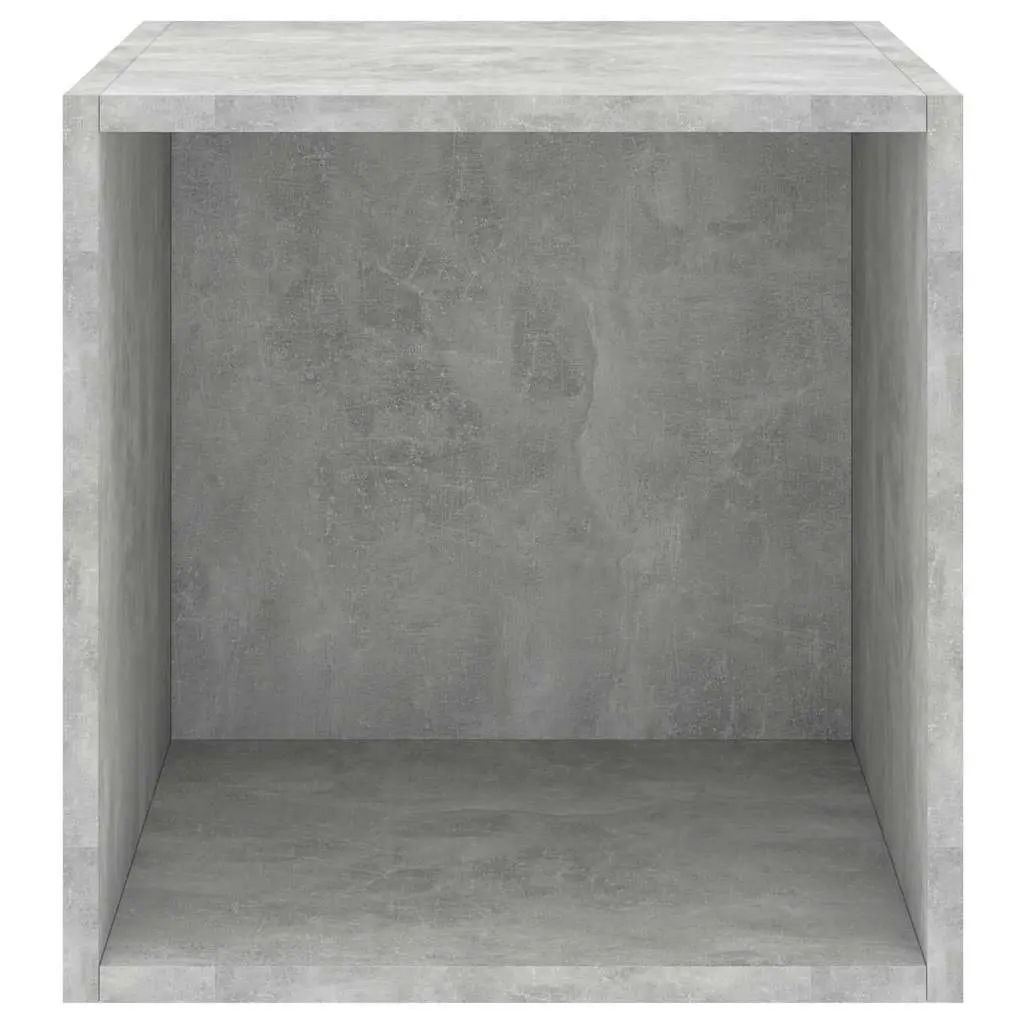Wall Cabinet Grey 37x37x37 cm Engineered Wood Floating Shelf Storage Unit Pair