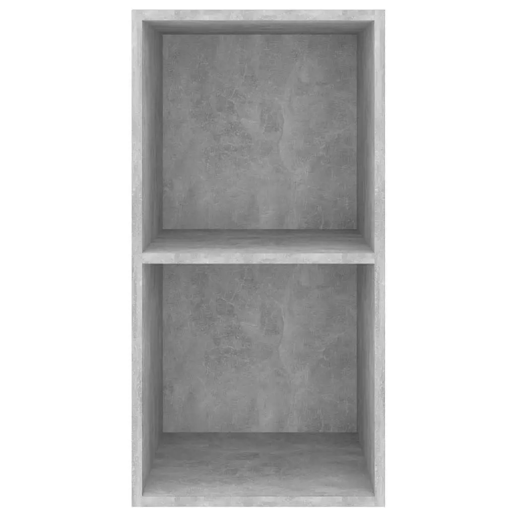 Wall-mounted TV Cabinet Grey Concrete 37 x 37 x 72 cm Engineered Wood Storage Unit Display