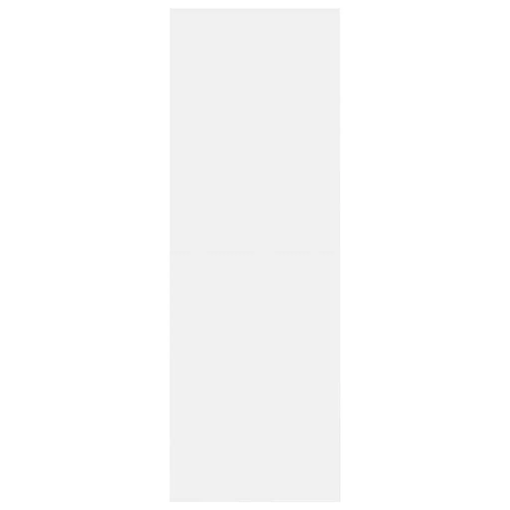 Wall-mounted TV Cabinet White 3 Compartments Engineered Wood