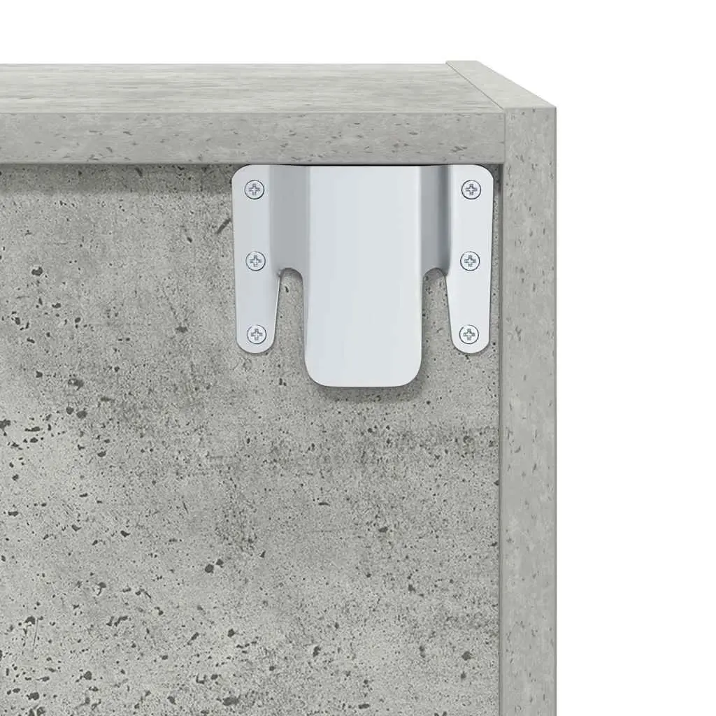 Wall-mounted TV Cabinet Grey 37x37x107cm Engineered Wood