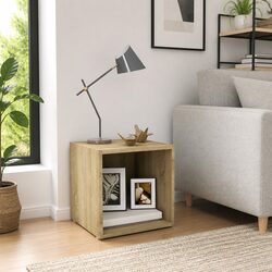 Sonoma Oak TV Cabinet with Ground Stand Design