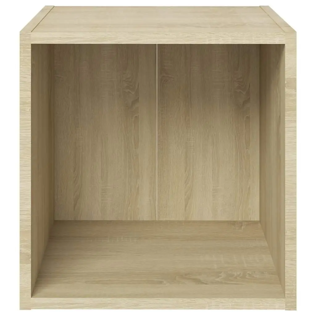 TV Cabinet Sonoma Oak Engineered Wood Ground Stand Living Room Storage Unit