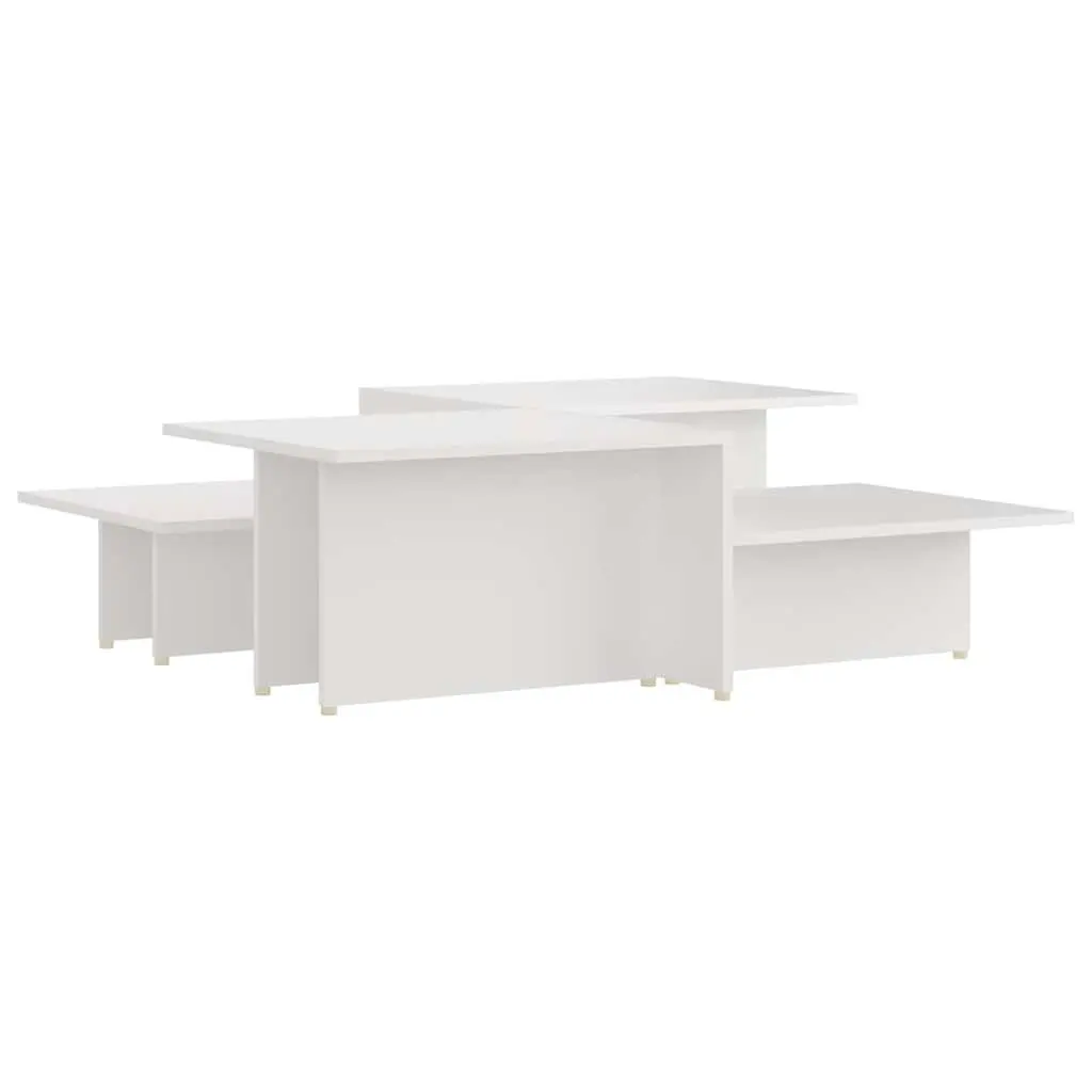 Nesting Coffee Tables Set of 2 in White