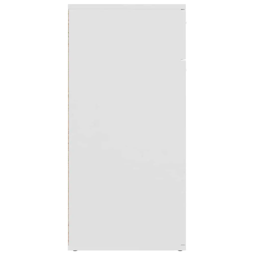 White Minimalist Sideboard Storage Cabinet 80x36x75cm