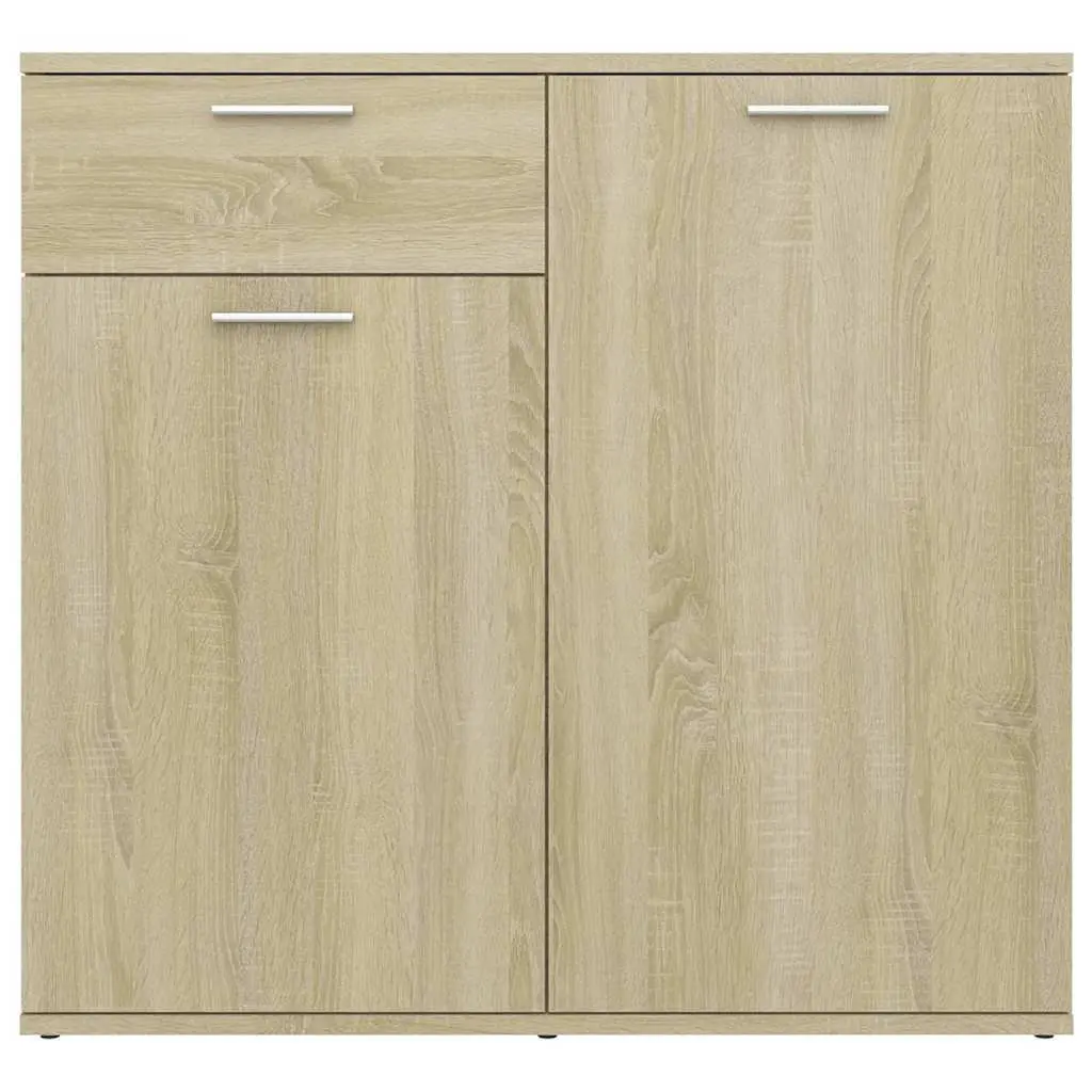 Sideboard Storage Cabinet Minimalist 80 x 36 x 75 cm Brown Engineered Wood