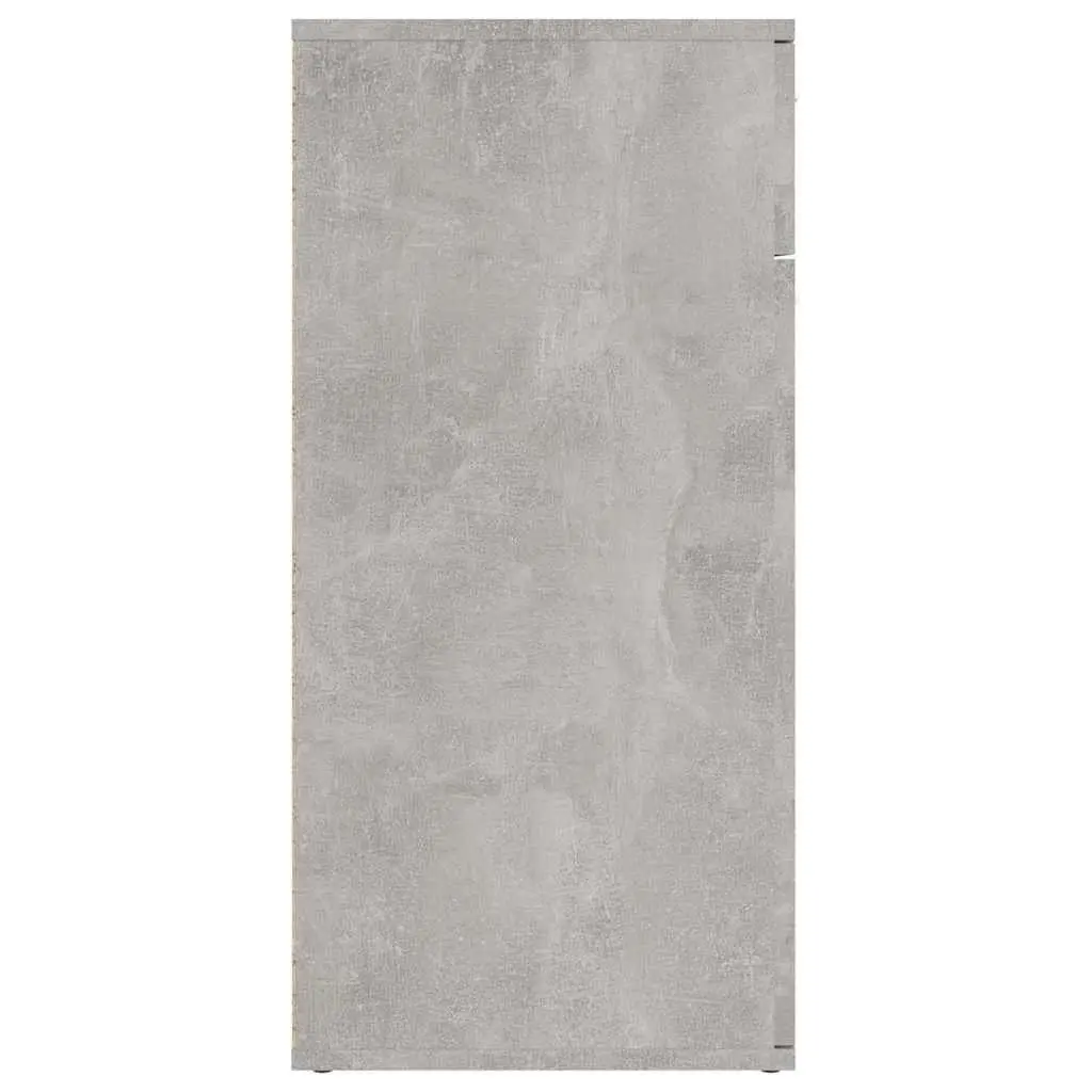 Grey Sideboard Storage Cabinet 80x36x75cm with 2 Doors
