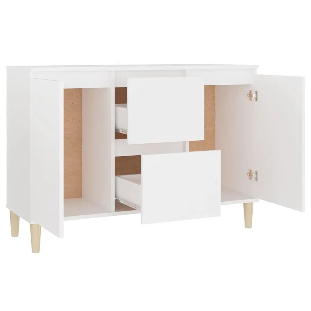 White Sideboard Cabinet with Storage