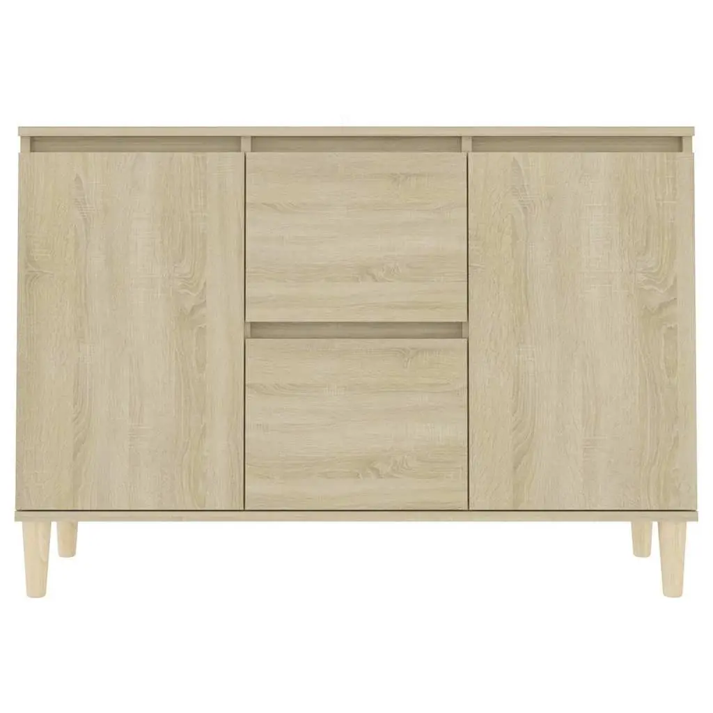 Brown Sideboard Cabinet with 2 Drawers and 2 Doors