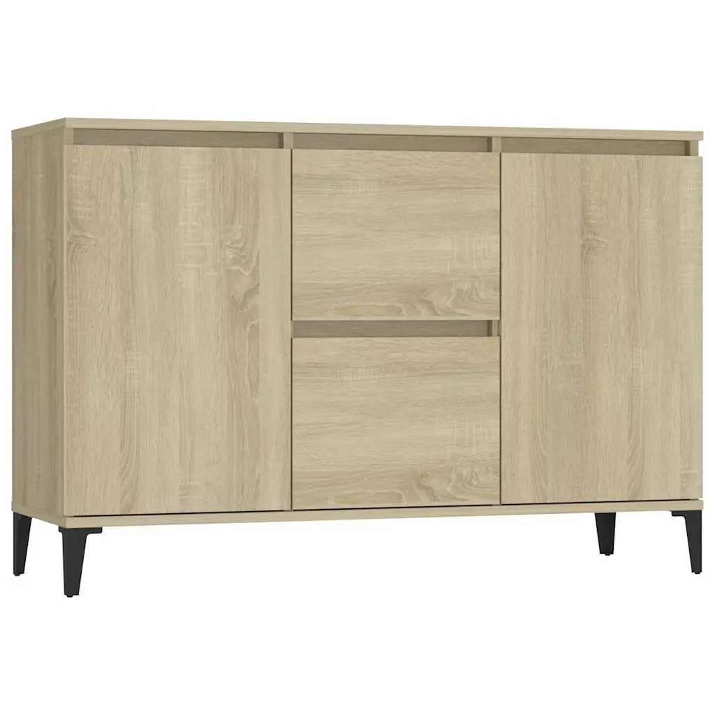Brown Storage Cabinet with Drawers and Doors
