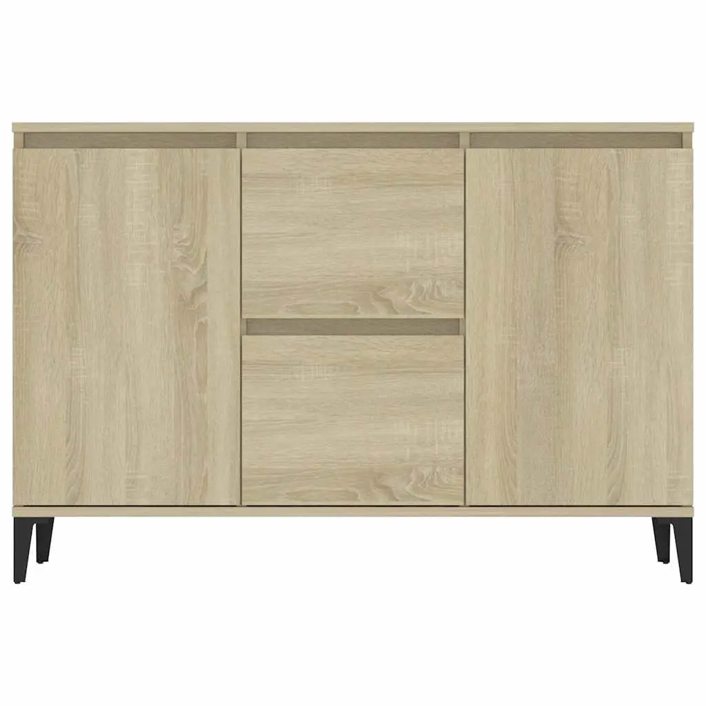 Brown Storage Cabinet with Drawers and Doors