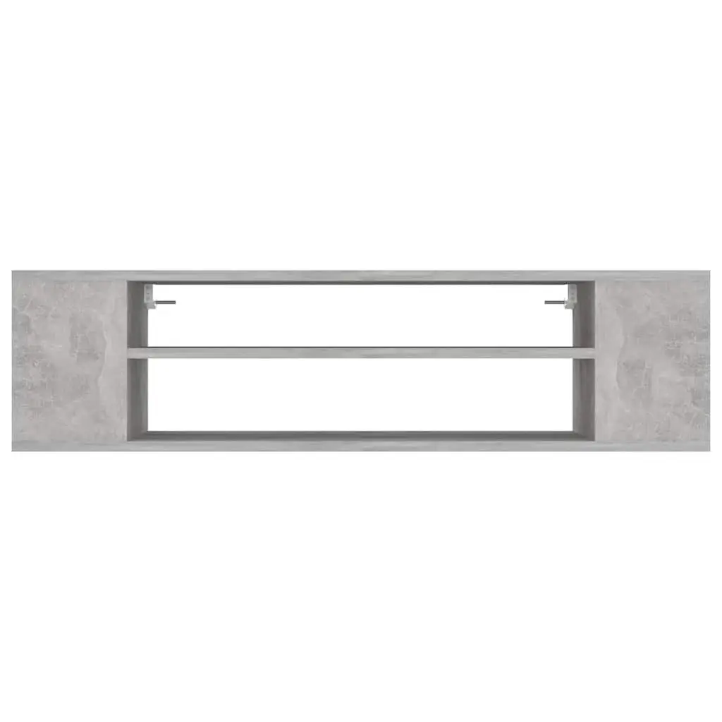 Hanging TV Cabinet Grey Wall-Mounted 100 x 30 x 26.5 cm Engineered Wood