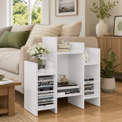 High Gloss White Side Cabinet for Stylish Living Spaces