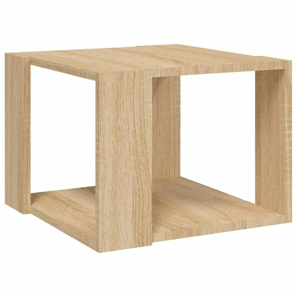 Coffee Table Modern Brown Engineered Wood 40W x 40D x 30H cm