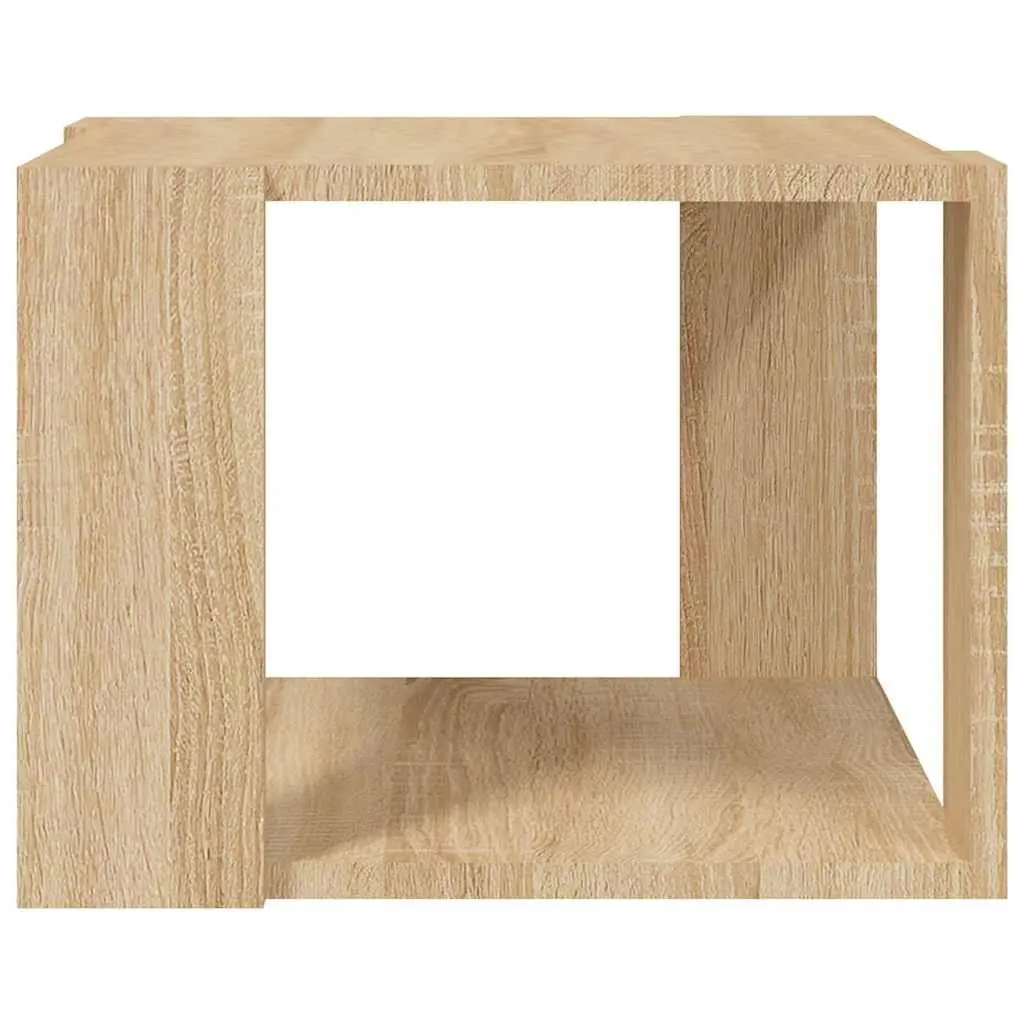 Coffee Table Modern Brown Engineered Wood 40W x 40D x 30H cm