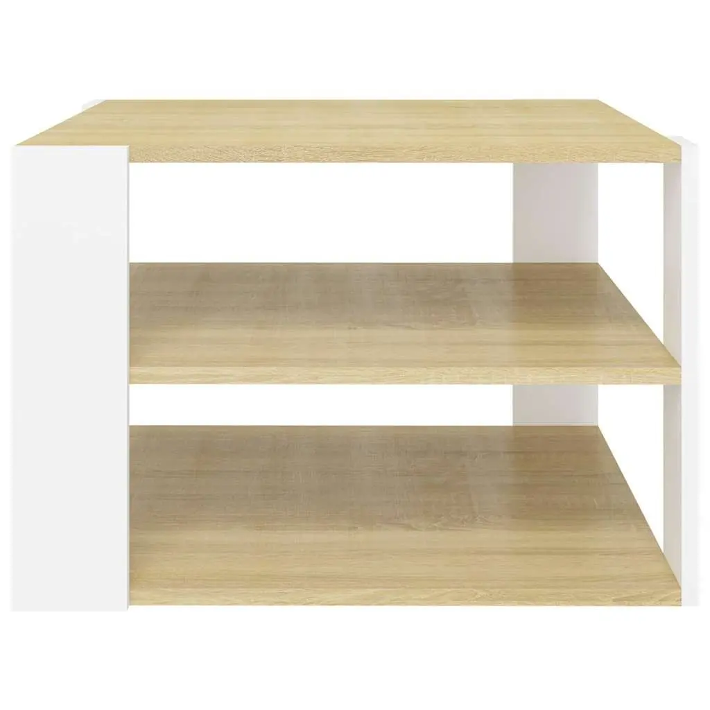 Coffee Table Modern 60x60x40cm Engineered Wood Brown