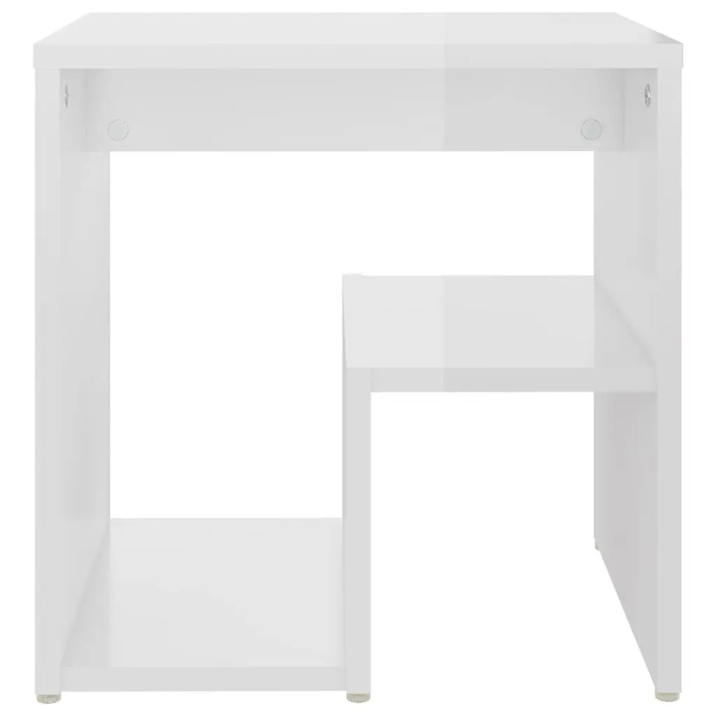 Bedside Tables White High Gloss 40 x 30 x 40 cm Engineered Wood 2 pcs