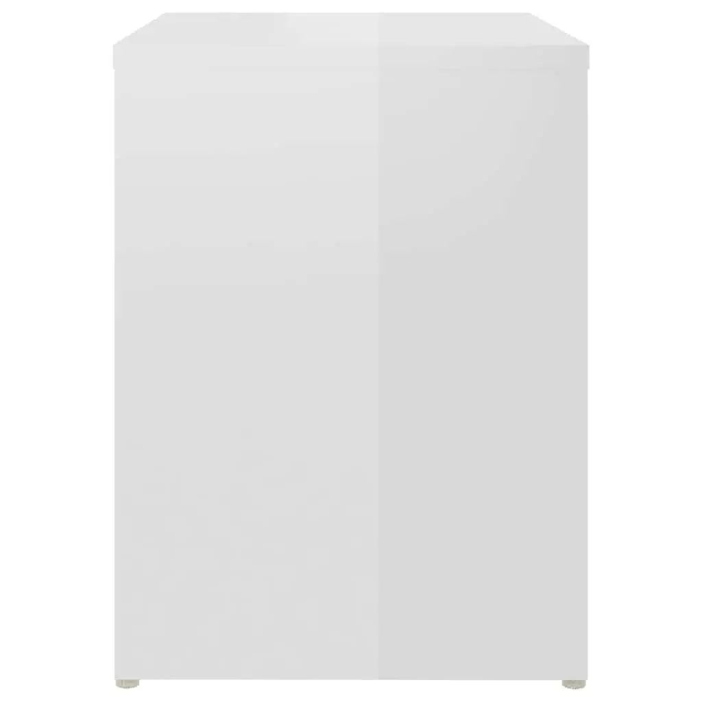 Bedside Tables White High Gloss 40 x 30 x 40 cm Engineered Wood 2 pcs