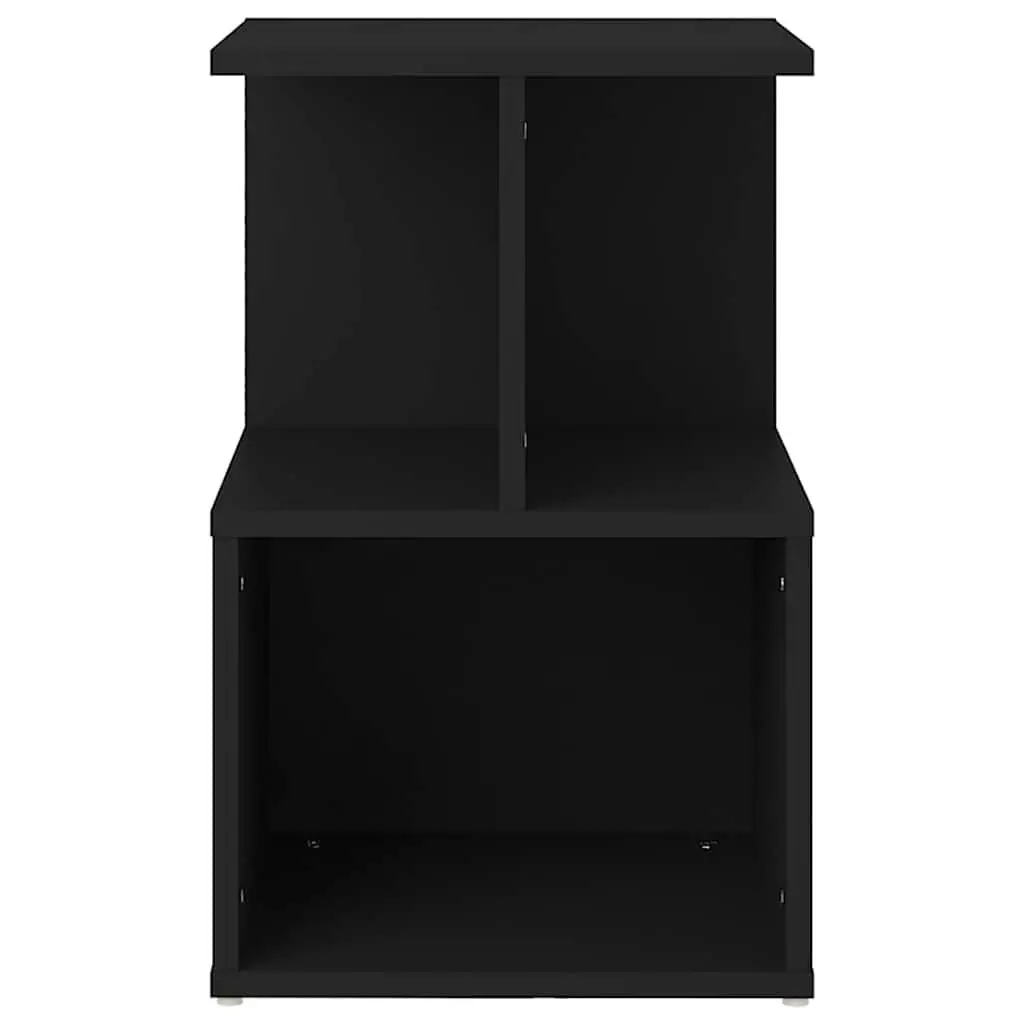 Bedside Cabinets Black 35x35x55 cm Engineered Wood Nightstand Storage 2 Piece