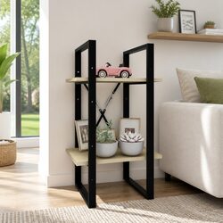 2-Tier Book Cabinet for Cozy Living Spaces