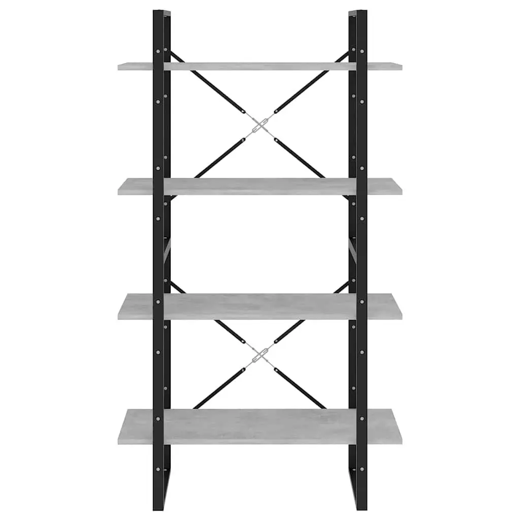 4-Tier Book Cabinet in Grey