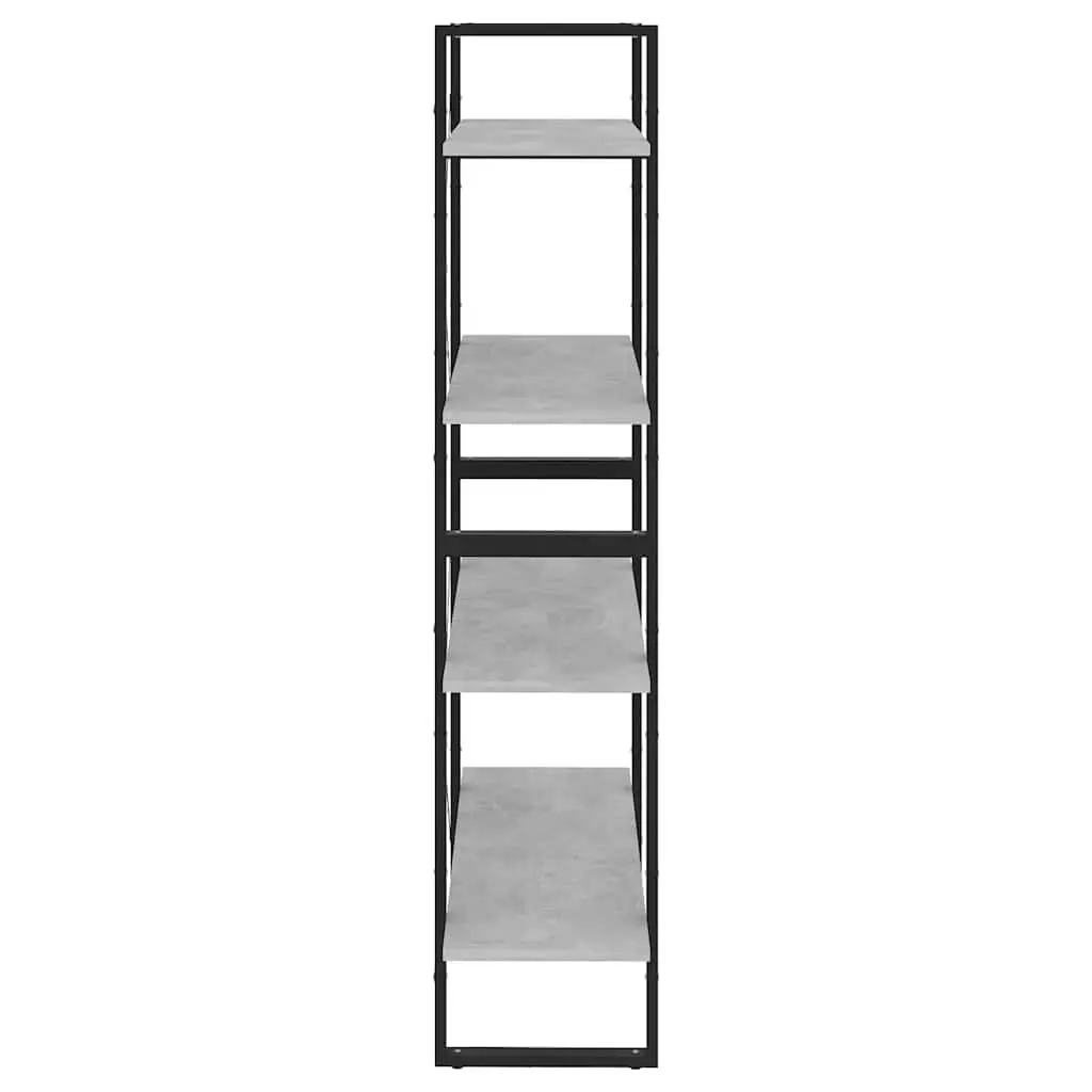 4-Tier Book Cabinet in Grey
