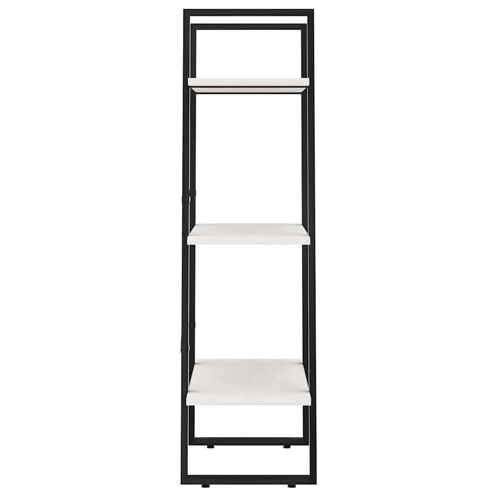 Storage Shelf White Solid Pine Wood Bookcase Display Stand Living Room Kitchen