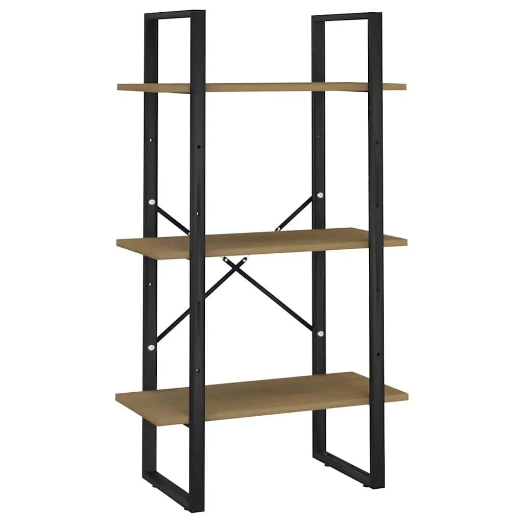 Solid Pine Wood Storage Shelf 60x30x105 cm Brown Bookcase Display Rack