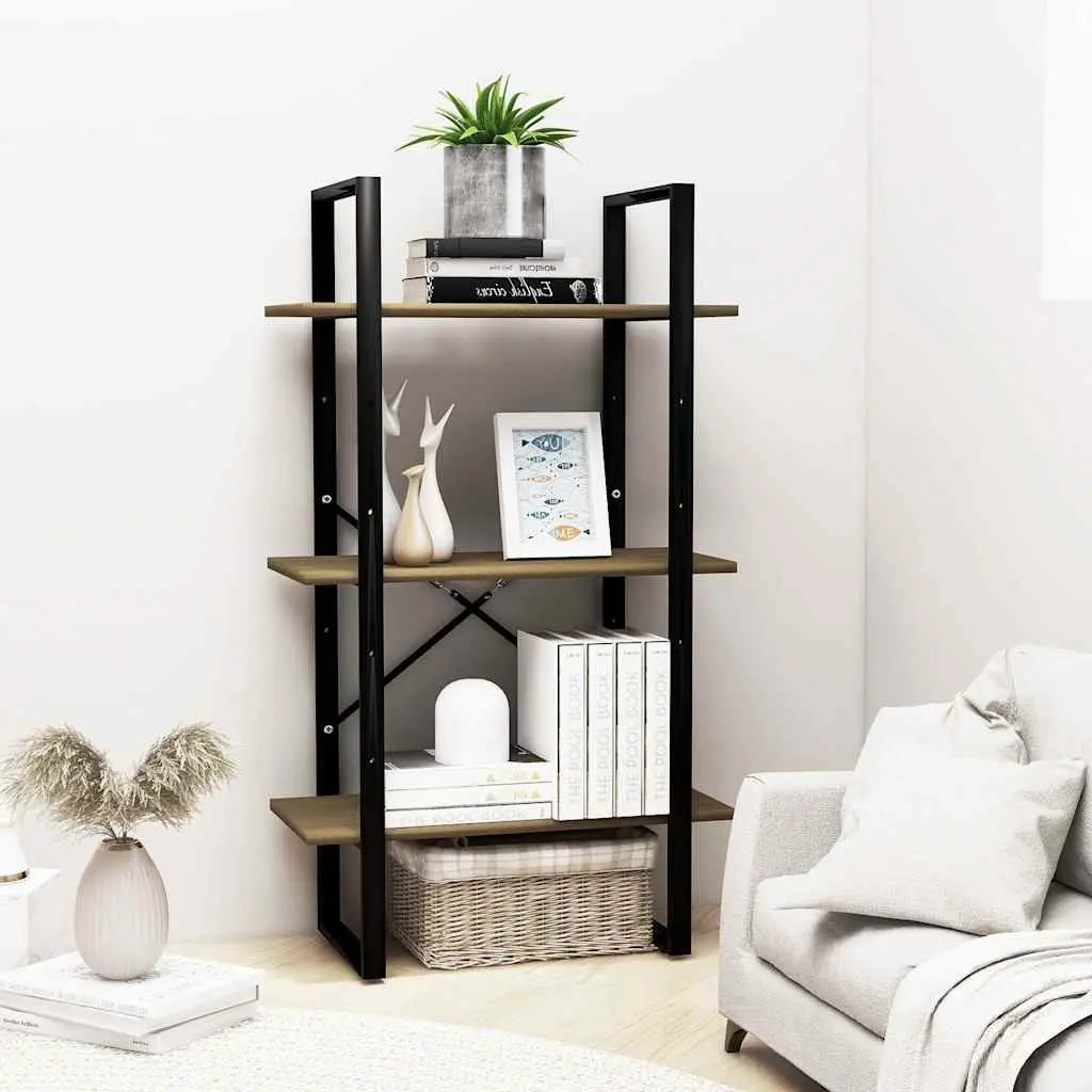 Solid Pine Wood Storage Shelf 60x30x105 cm Brown Bookcase Display Rack