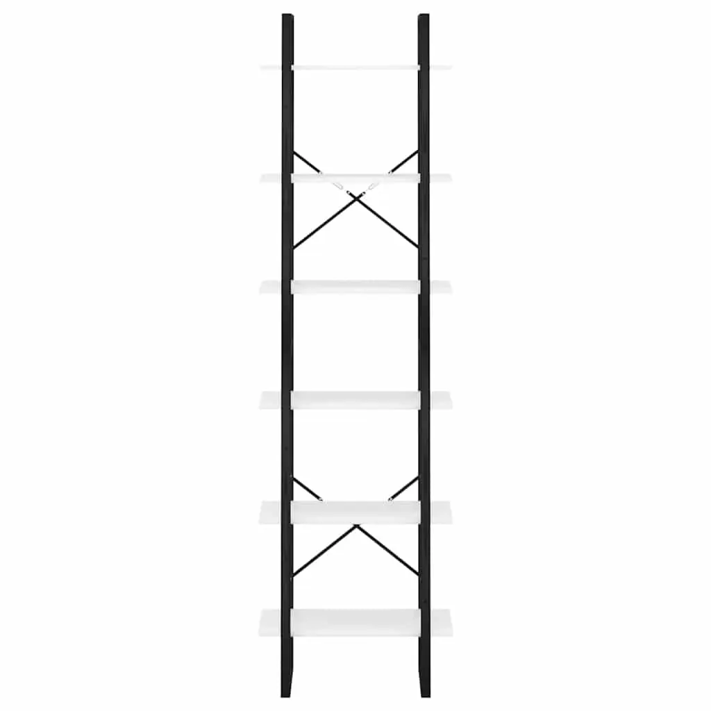 White Storage Shelf Bookcase 60x30x210 cm