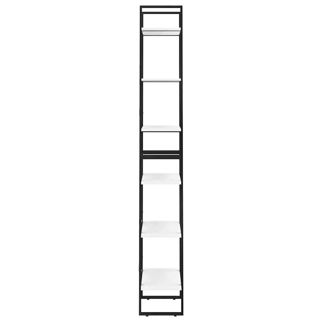 White Storage Shelf Bookcase 60x30x210 cm