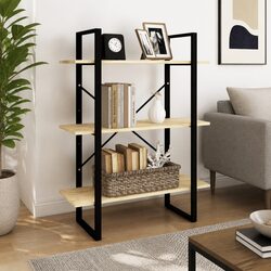 Solid Pine Wood 3-Tier Book Cabinet for Your Home
