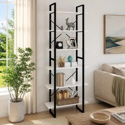 Elegant White High Cabinet 80x30x210 cm Storage Unit