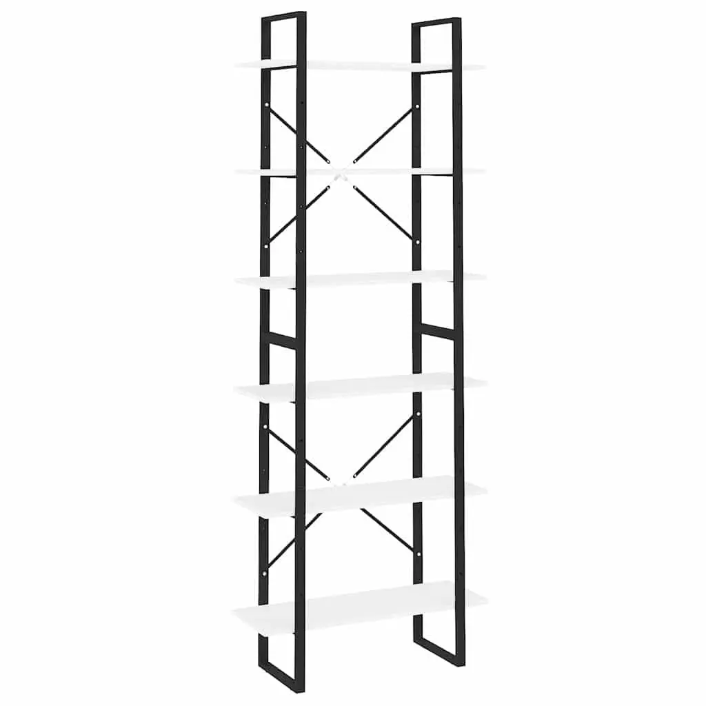 High Cabinet White 80x30x210 cm Engineered Wood Tall Shelving Unit