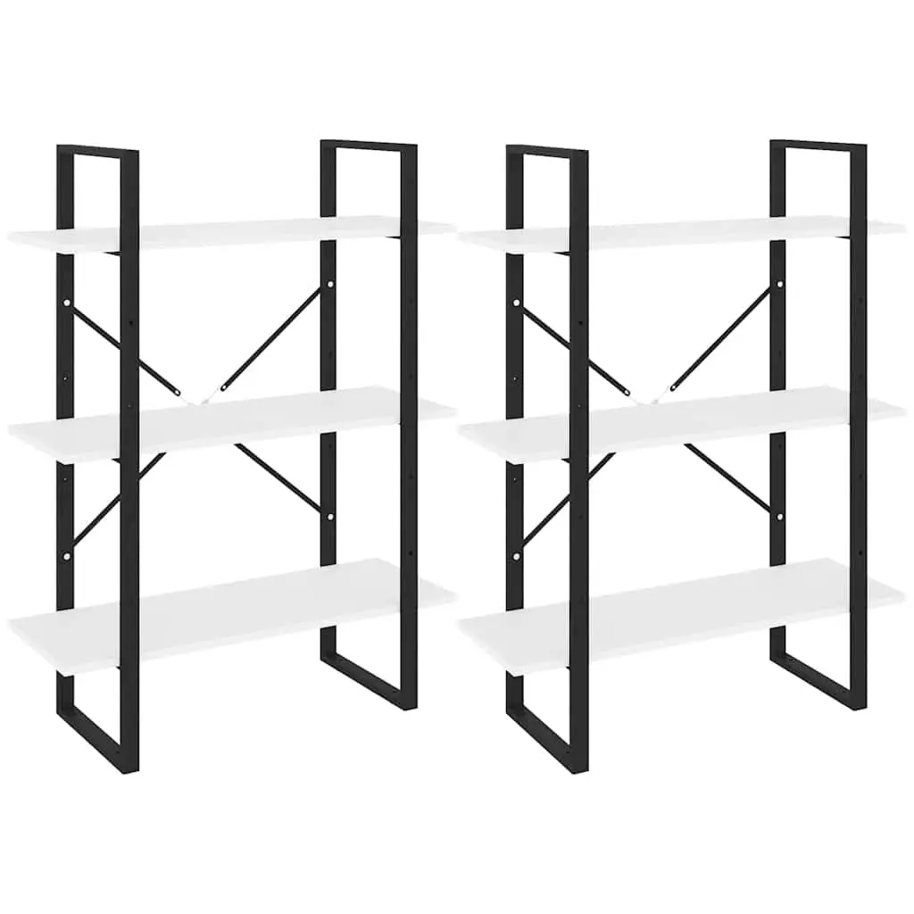 High Cabinet White 80x30x210 cm Engineered Wood Tall Shelving Unit