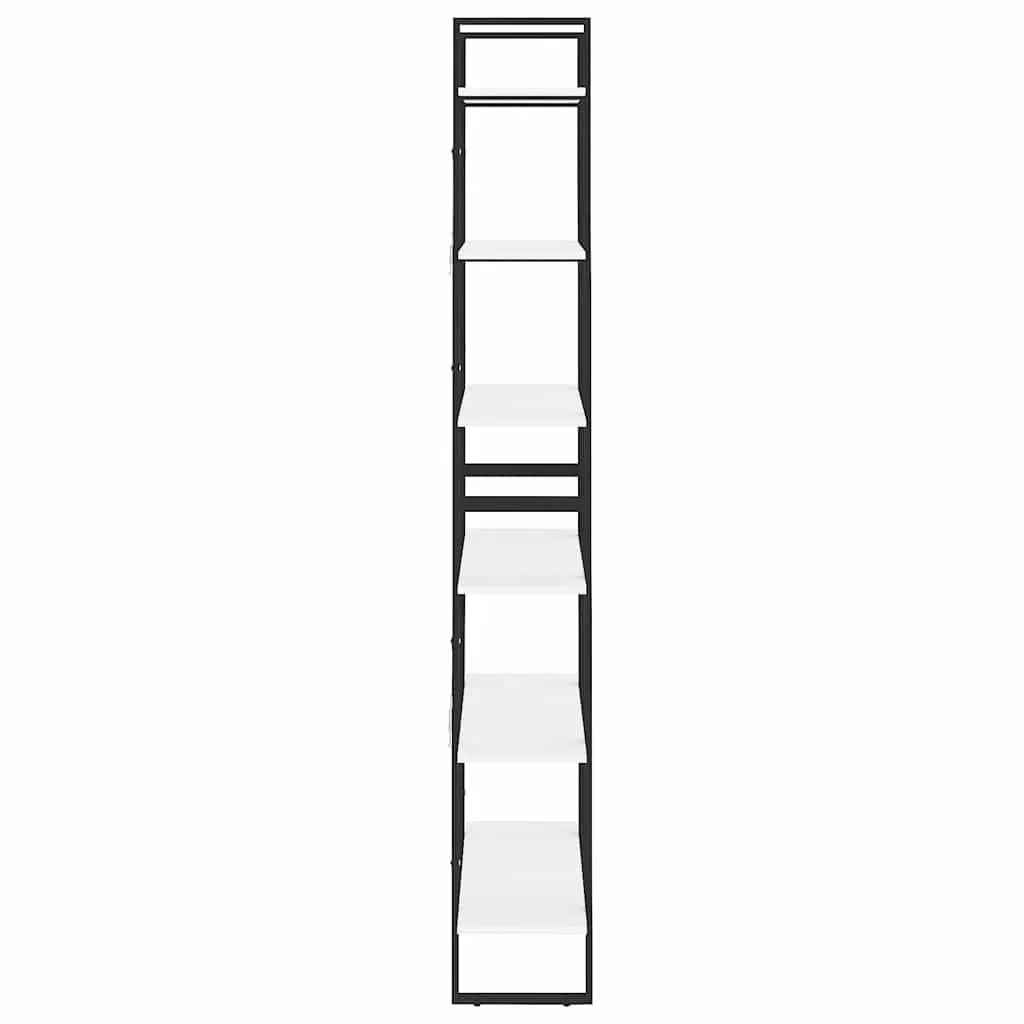 High Cabinet White 80x30x210 cm Engineered Wood Tall Shelving Unit