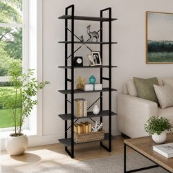 High Cabinet Shelving Unit in Grey 80x30x210 cm