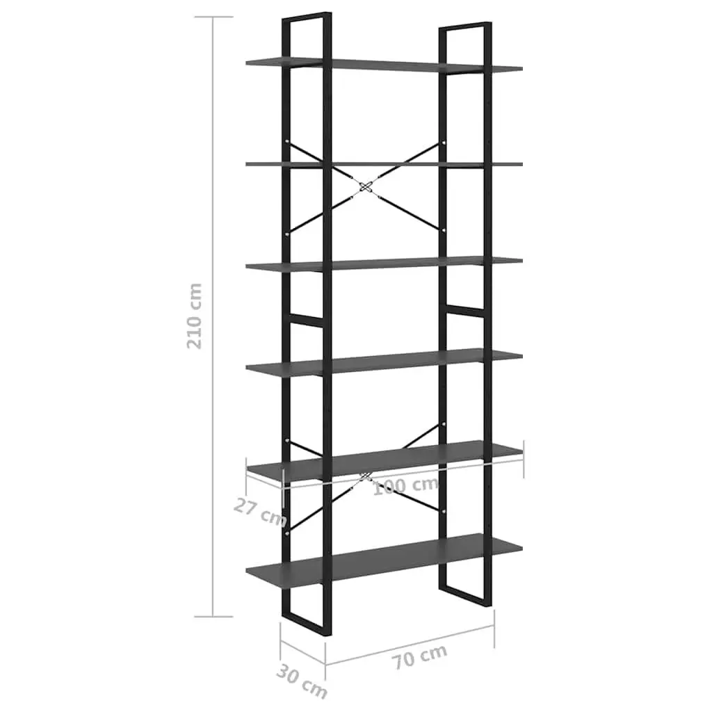 Grey Solid Pine Wood High Storage Cabinet