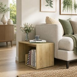 Sonoma Oak Brown Side Table for Cozy Living Rooms