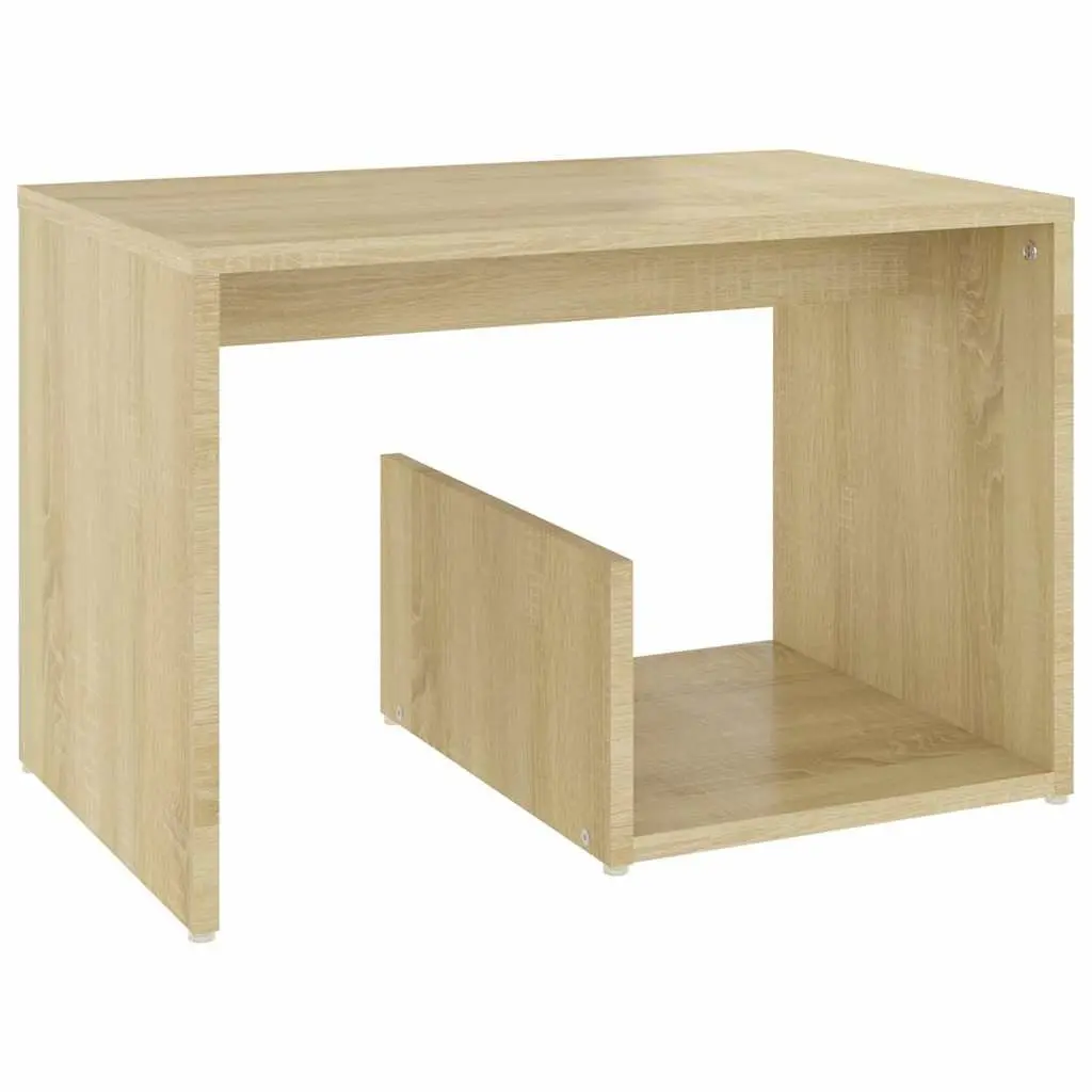 Side Table Sonoma Oak Brown Engineered Wood 59 x 36 x 38 cm