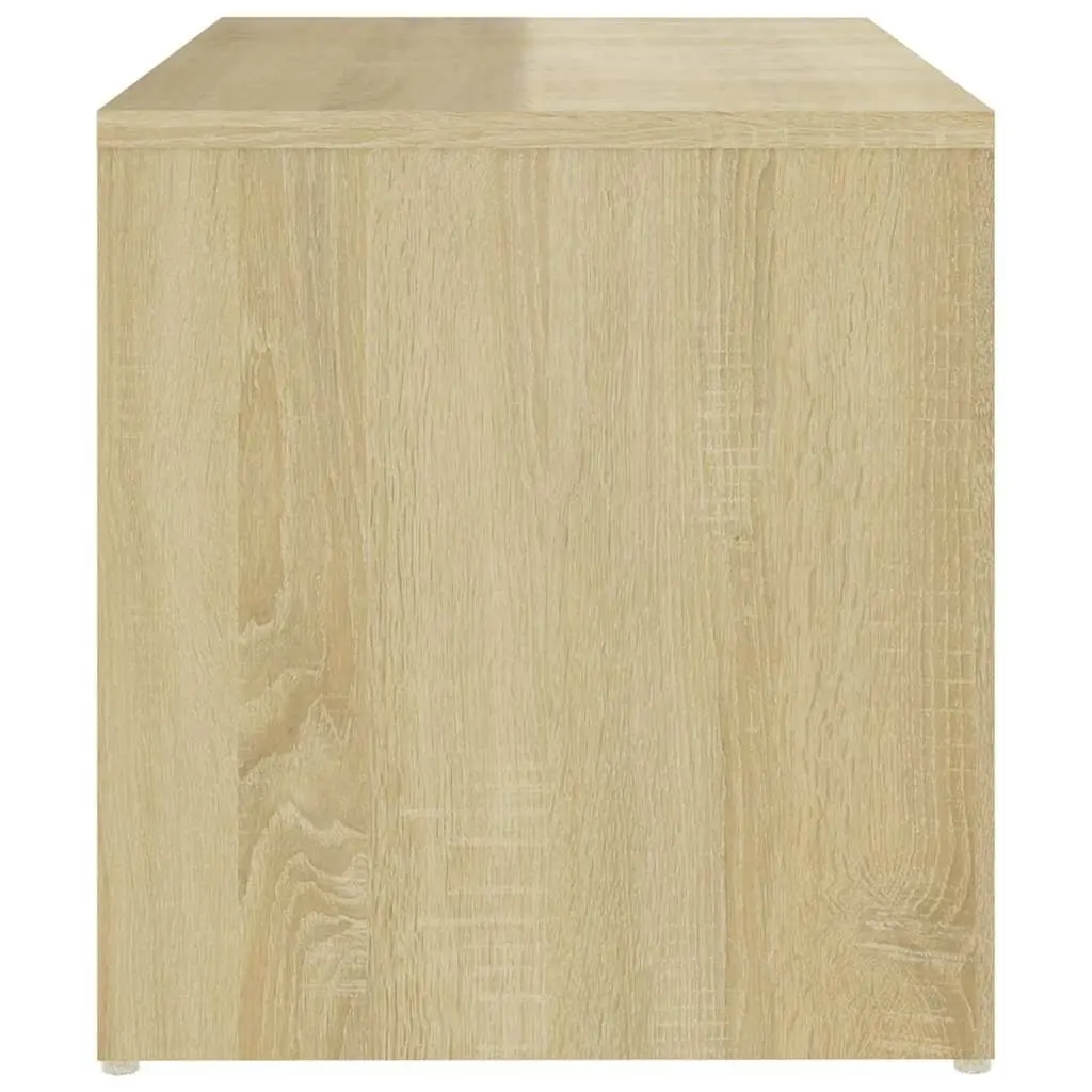 Side Table Sonoma Oak Brown Engineered Wood 59 x 36 x 38 cm