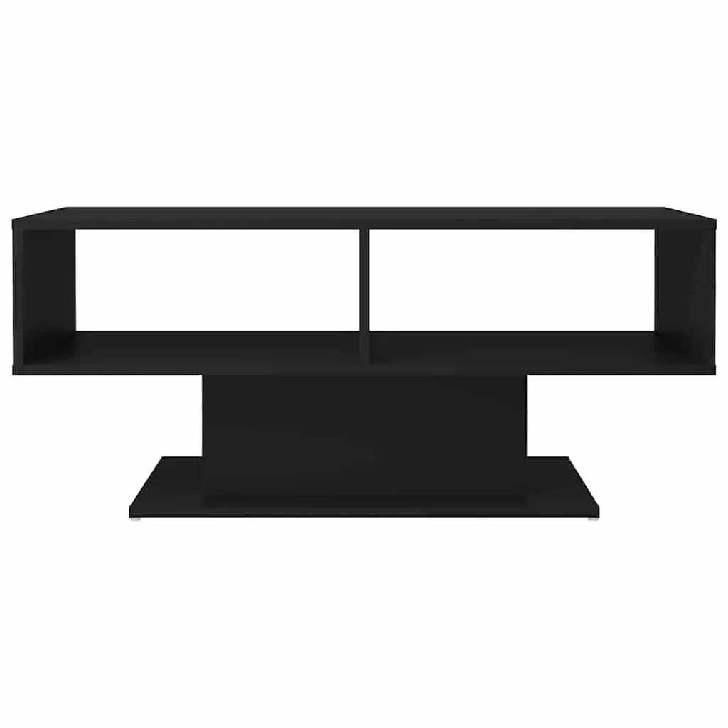 Coffee Table Black Modern 103.5 x 50 x 44.5 cm Engineered Wood
